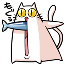 stretch cat NOBINEKO sticker #5260568