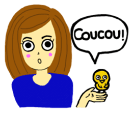 Lea French girl sticker #5261052