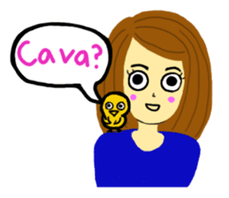 Lea French girl sticker #5261055