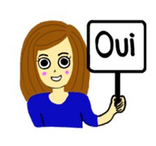 Lea French girl sticker #5261057