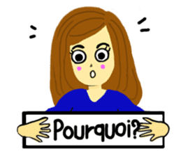 Lea French girl sticker #5261063