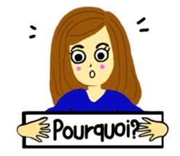 Lea French girl sticker #5261063