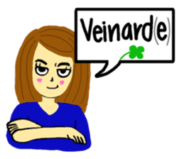 Lea French girl sticker #5261070