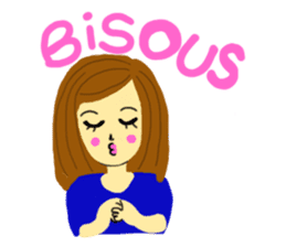 Lea French girl sticker #5261074