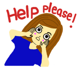 Lea French girl sticker #5261076