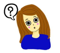 Lea French girl sticker #5261078