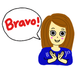 Lea French girl sticker #5261079