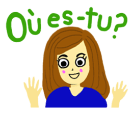 Lea French girl sticker #5261080