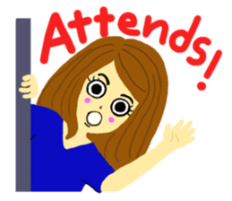 Lea French girl sticker #5261082