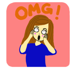 Lea French girl sticker #5261086