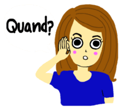 Lea French girl sticker #5261088