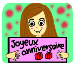 Lea French girl sticker #5261089