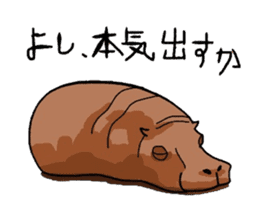 Wow lazy animals sticker #5262774