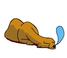 Wow lazy animals sticker #5262792