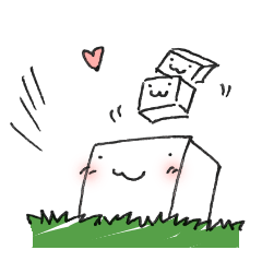 White and square things