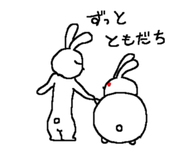 nobi usa & koro usa sticker #5262941