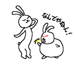 nobi usa & koro usa sticker #5262949