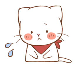 white cat, the second sticker #5263151