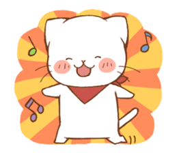 white cat, the second sticker #5263157