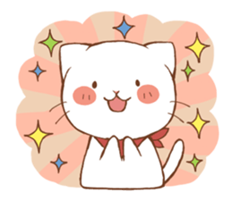white cat, the second sticker #5263159
