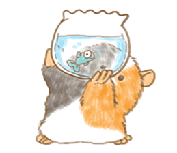 Fishbowl Hamster sticker #5263822