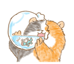 Fishbowl Hamster sticker #5263823