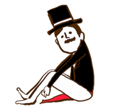 Loincloth gentleman sticker #5264197