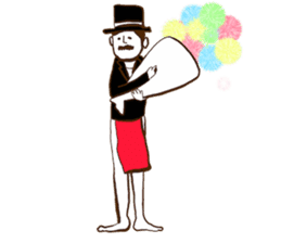 Loincloth gentleman sticker #5264199