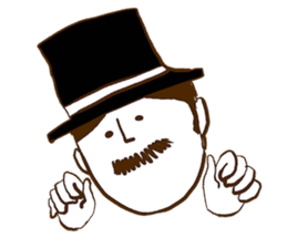 Loincloth gentleman sticker #5264201