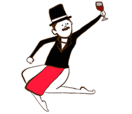 Loincloth gentleman sticker #5264206