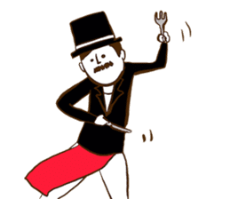 Loincloth gentleman sticker #5264207