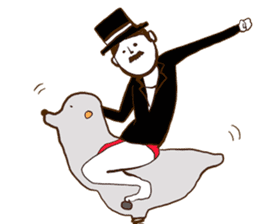 Loincloth gentleman sticker #5264211