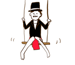 Loincloth gentleman sticker #5264212