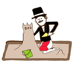 Loincloth gentleman sticker #5264213