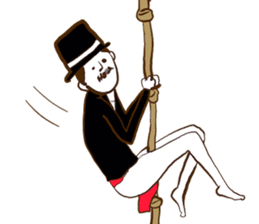 Loincloth gentleman sticker #5264214