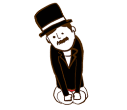 Loincloth gentleman sticker #5264215