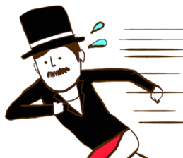 Loincloth gentleman sticker #5264217