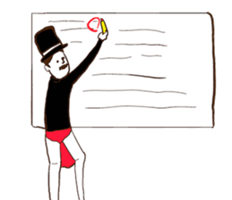 Loincloth gentleman sticker #5264221