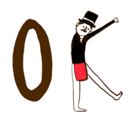 Loincloth gentleman sticker #5264225