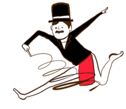 Loincloth gentleman sticker #5264230