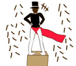 Loincloth gentleman sticker #5264235