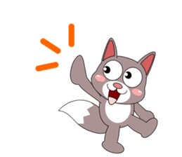 Always cheerful cat sticker #5264613
