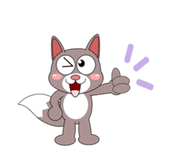 Always cheerful cat sticker #5264617