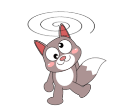 Always cheerful cat sticker #5264618