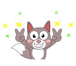 Always cheerful cat sticker #5264622
