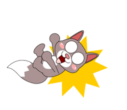 Always cheerful cat sticker #5264628