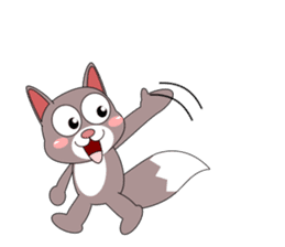 Always cheerful cat sticker #5264635