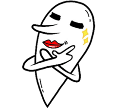 lips big ghost no2 sticker #5265039