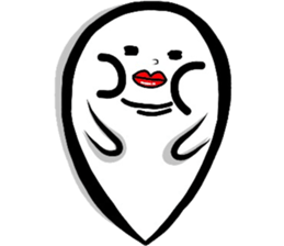 lips big ghost no2 sticker #5265042