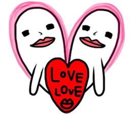 lips big ghost no2 sticker #5265056